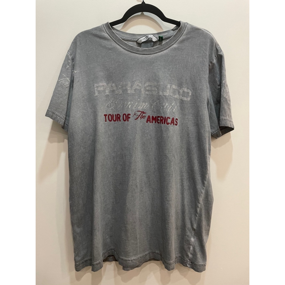 Parasuco Denim Cult T-shirt XL Tour of the Americas Graphic Distressed Y2K